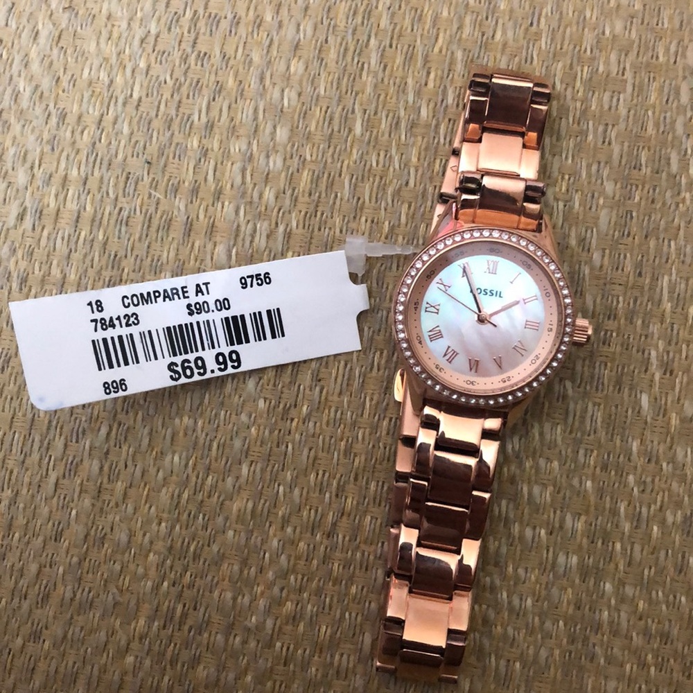 Rose Gold Fossil watch